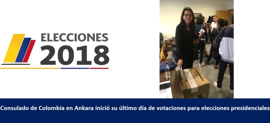 Consulado de Colombia en Ankara inició último día de votaciones para elecciones presidenciales