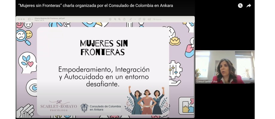  “Mujeres sin Fronteras” charla organizada por el Consulado de Colombia en Ankara 